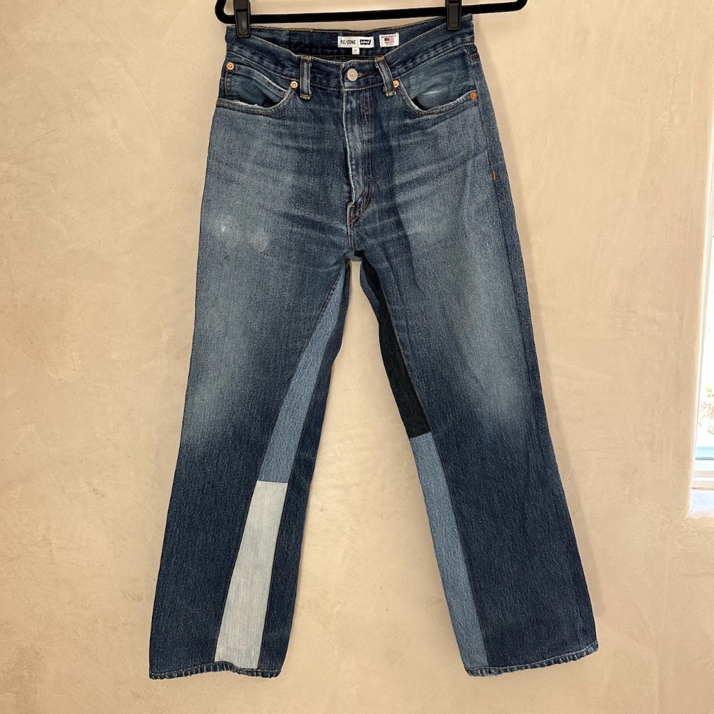 RE/DONE Levi's Size 27 Wide Leg Crop NWOT